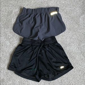 Two ASICS workout shorts S M